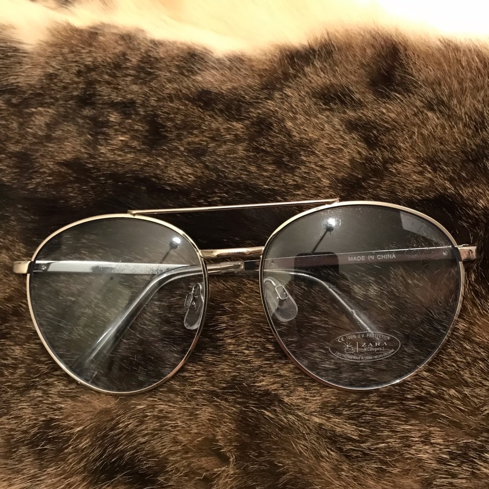 Zara women sky blue Aviator sunglasses 🕶